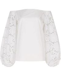 Silvia Tcherassi - Stephanie Organic Cotton Off-Shoulder Blouse - Lyst