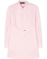 DSquared² - Bib-Collar Cotton Dress - Lyst