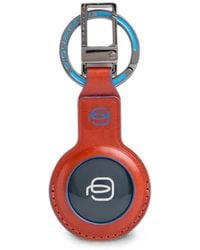 Piquadro - Connequ 4.0 Leather Keychain - Lyst