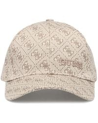 Guess - Logo-Pattern Baseball Cap - Lyst