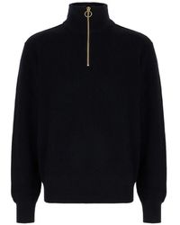 Paul & Shark - Ribbed-Knit Half-Zip Sweater - Lyst