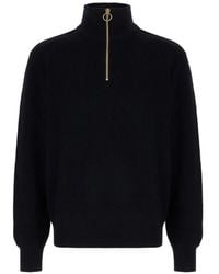 Paul & Shark - Ribbed-Knit Half-Zip Sweater - Lyst