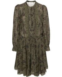 Zadig & Voltaire - Ranil Floral-Print Mini Dress - Lyst