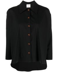 Alysi - Straight-point Collar Wool Shirt - Lyst