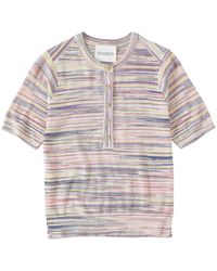 Closed - Top Henley a rayas - Lyst