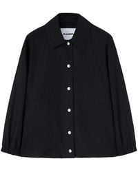 Jil Sander - Logo Cotton Jacket - Lyst