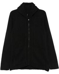 Masnada - Ribbed-Knit Zip-Up Hoodie Sweater - Lyst
