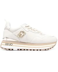 Liu Jo - Logo Trim Low-Top Sneakers - Lyst