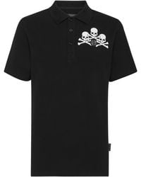 Philipp Plein - Skull Logo Polo Shirt - Lyst