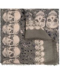 Zadig & Voltaire - Skull-Print Fringed Scarf - Lyst