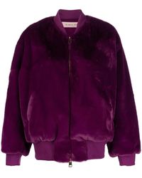 Blanca Vita - Faux-Fur Bomber Jacket - Lyst