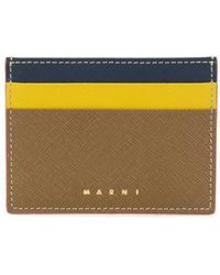 Marni Saffiano-Kartenetui - Braun