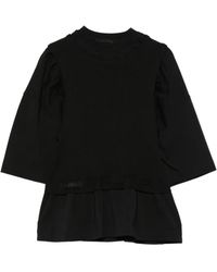 ALAINPAUL - T-Shirt Péplum À Col Rond - Lyst