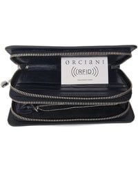 Orciani - Zip-Around Leather Wallet - Lyst