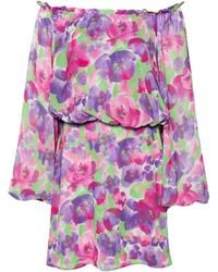 ROTATE BIRGER CHRISTENSEN - X Reina Olga Floral-Print Minidress - Lyst