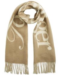 Tommy Hilfiger - Logo-Print Fringed Scarf - Lyst