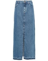 Philosophy Di Lorenzo Serafini - Denim Maxi Skirt - Lyst