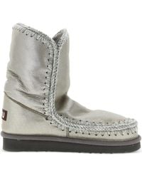 Mou - 24 Logo-Patch Boots - Lyst