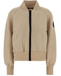 Canada Goose - Wool Blend Fleece Bomber Jacket - Lyst