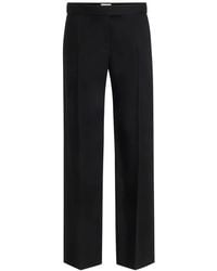 KHAITE - Pantalones Rectos Con Pinzas - Lyst