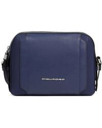 Piquadro - Leather-Panelled Cross Body Bag - Lyst