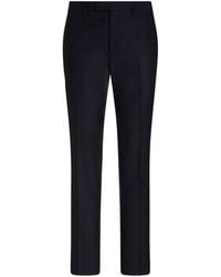 Etro - Broek Met Toelopende Pijpen En Jacquard - Lyst