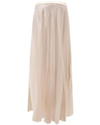 Mes Demoiselles - Calista Satin-Effect Maxi Skirt - Lyst