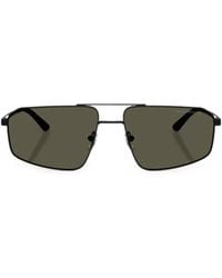 Emporio Armani - Lunettes De Soleil À Monture Géométrique - Lyst