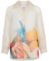 Donde Esteban - Printed Chiffon Shirt - Lyst