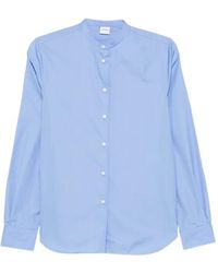 Aspesi - Chemise Boutonnée À Col Officier - Lyst