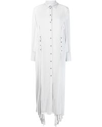 Patrizia Pepe - Long-sleeved Pleated Shirt Dress - Lyst