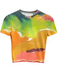 Ulla Johnson - Sana Patterned T-Shirt - Lyst