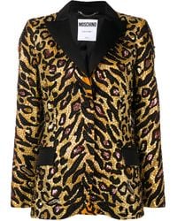 Moschino - Tiger Sequin-Embellished Blazer - Lyst