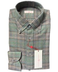 Luciano Barbera - Plaid-Check Button-Down Shirt - Lyst