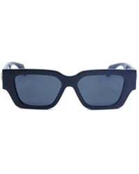 Versace - Medusa-Embellishment Square-Frame Sunglasses - Lyst