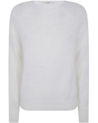 Nuur - Round-Neck Raglan-Sleeve Sweater - Lyst