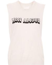 Zadig & Voltaire - Nida Li Mon Amour Knitted Top - Lyst
