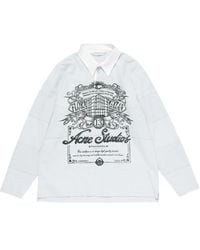 Acne Studios - Poloshirt Mit Grafischem Print - Lyst