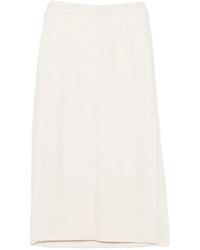 Litkovskaya - Button-Tab Midi Skirt - Lyst