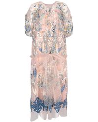 Biyan - Araina Embroidered Tulle Dress - Lyst