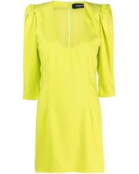DSquared² - Puff-Sleeve Mini Dress - Lyst
