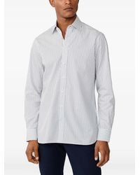 Hackett - Chemise Rayée À Logo Brodé - Lyst