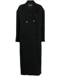 Dolce & Gabbana - Double-breasted Wool-blend Coat - Lyst
