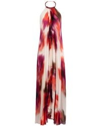 Silvia Tcherassi - Constanza Pleated Floral-Print Maxi Dress - Lyst