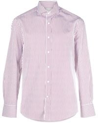 Brunello Cucinelli - Chemise Rayée En Coton À Manches Longues - Lyst