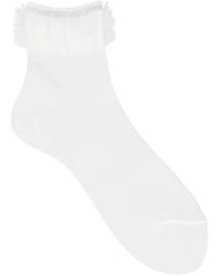 Antipast - Lace-Trim Socks - Lyst