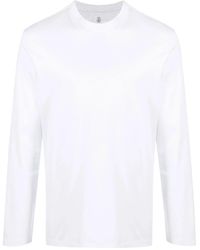 Brunello Cucinelli - T-Shirt A Maniche Lunghe - Lyst