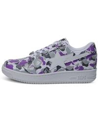 A Bathing Ape - Bapesta Low M2 Camouflage-Print Sneakers - Lyst