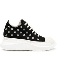 Rick Owens - Baskets basses abstract noires - Lyst