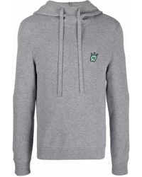 Zadig & Voltaire - Logo-Plaque Merino Hoodie - Lyst